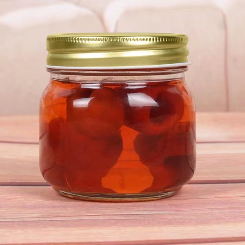 Encheng 8 oz Glass Jars With Lids,Ball Regular Mouth Mason Jars For Storage,Canning Jars For Caviar,Herb,Jelly,Jams,Honey,Dishware Safe,Set Of 24 - Image 4